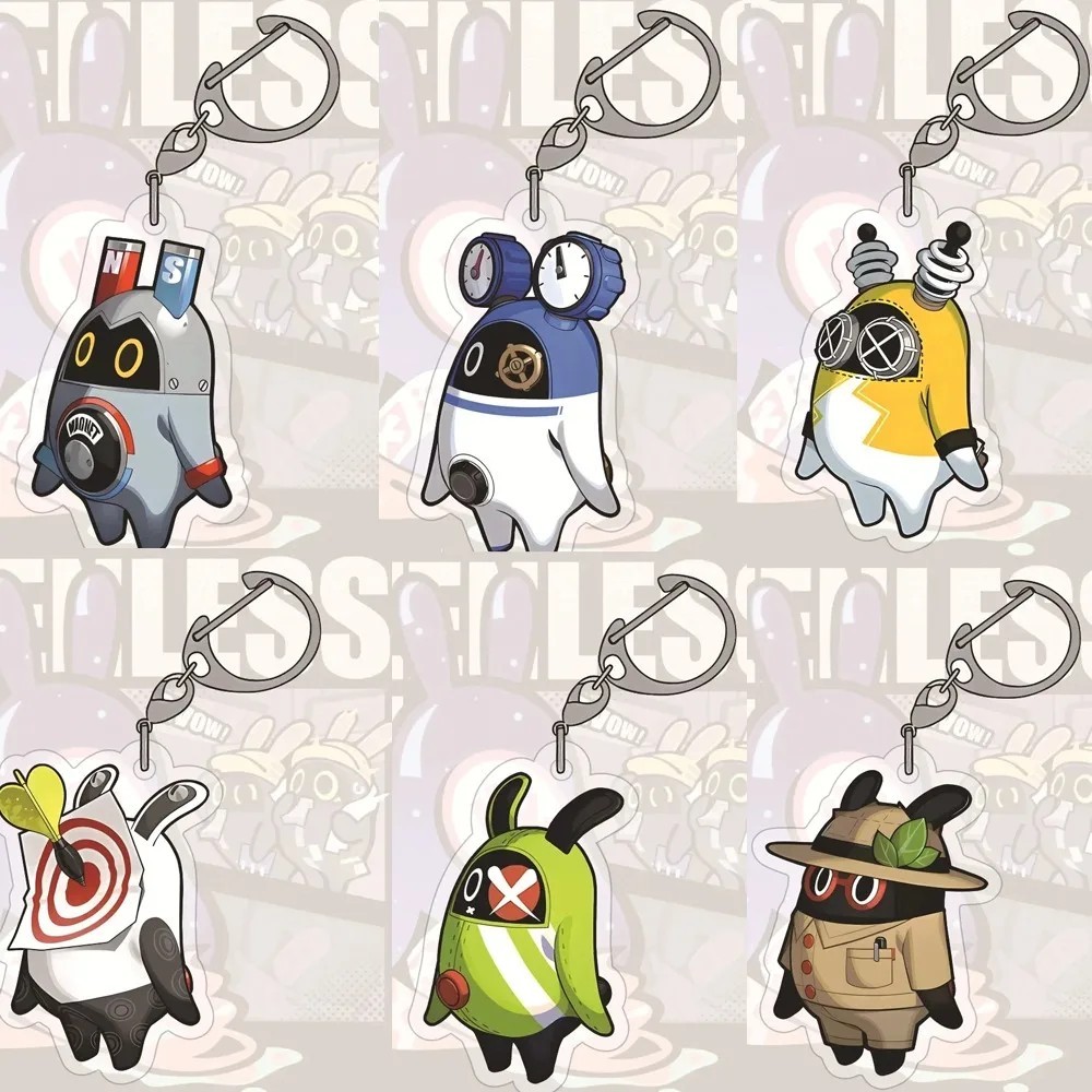 Zenless Zone Zero Bangboo Mica พวงกุญแจอะคริลิคพิมพ์ Hugo Vlad Belle Amillion Character ZZZ อุปกรณ์ต