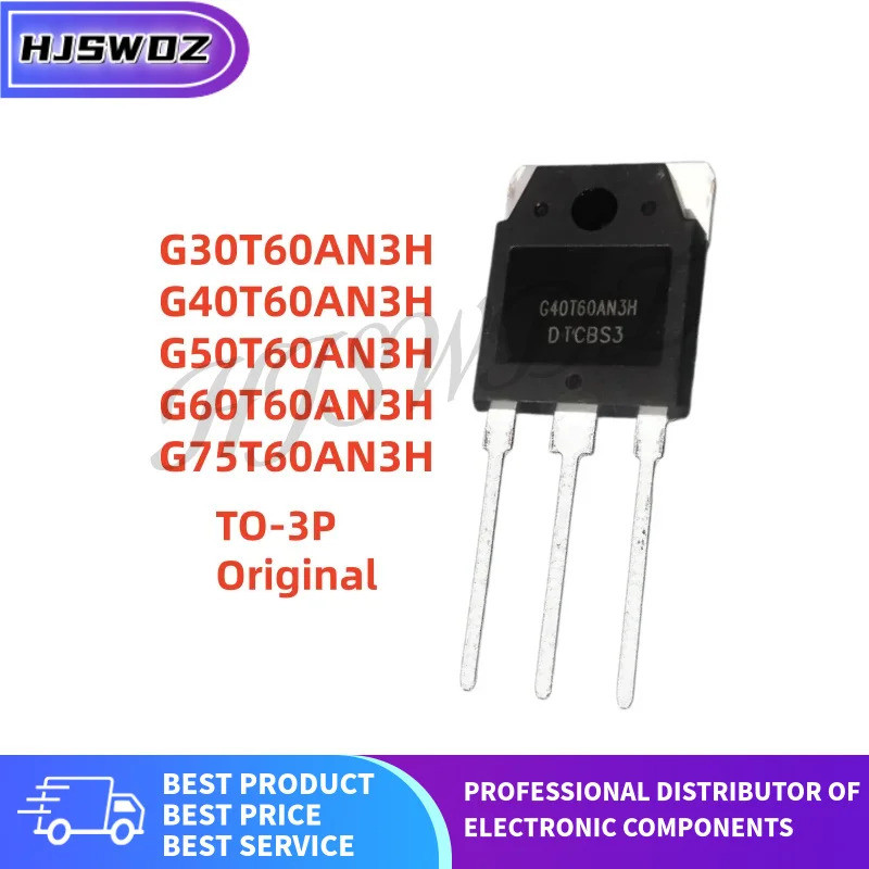 5PCS Original G60T60AN3H G75T60AN3H G40T60AN3H G30T60AN3H G50T60AN3H TO-3P IGBT mos ชิป ทรานซิสเตอร์