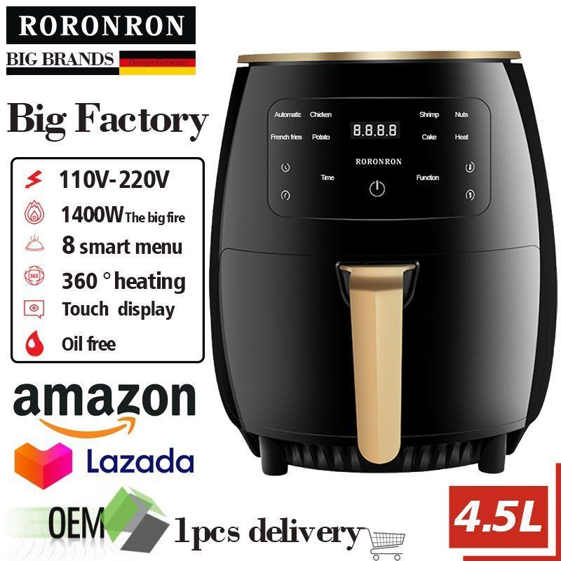 110V Air Fryer 6L No Fume Fryer เตาอบเฟรนช์ฟรายส์