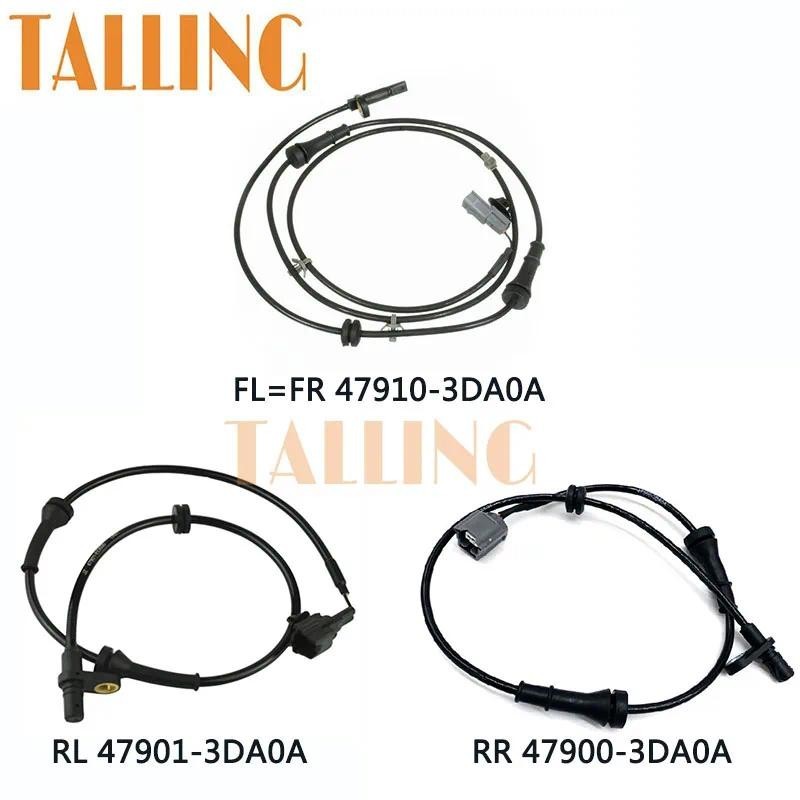 ด้านหน้าด้านหลังซ้าย/ขวาABSWheelSpeedSensorfor NissanTiidaSentra2013-20191.6L1.8L47900-3DA0A47091-3D