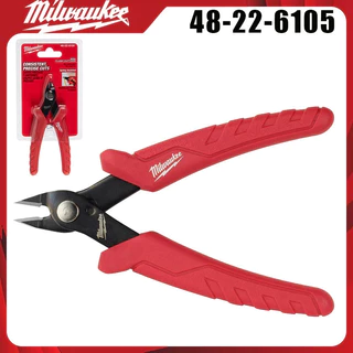 Milwaukee 48-22-6105 Mini Flush Cutters Spring Assisted Precision Wire Cutters สําหรับงานไฟฟ้า