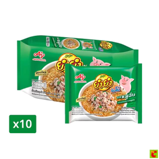 ยำยำ จัมโบ้ บะหมี่กึ่งสำเร็จรูป รสหมูสับ 60 ก. x 10 ชิ้น