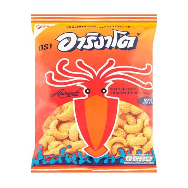 อาริงาโต ข้าวเกรียบหมึกสามรส(Arigato Cuttlefish Crackers Tasty 30g.)