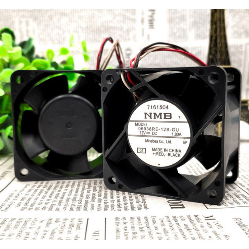 Original 06038RE-12S-GU กันน้ํา 12V 1.80A ปริมาณอากาศขนาดใหญ่ 4 สายพัดลมแปลงความถี่ระดับไฮเอนด์