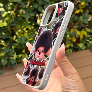 เคสโทรศัพท์ลายมอนชิชิสุดน่ารัก ใช้ได้กับ iPhone 13Pro/11/12ProMax/14/15/16Plus ดีไซน์แม่เหล็กคุณภาพสูงช่วยปกป้องเลนส์