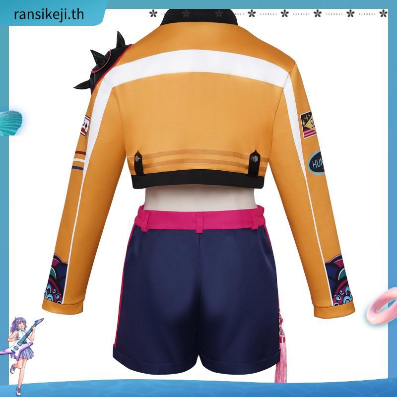 【HX-YAO】KPop Demon Hunters Rumi cosplay children's clothing HUNTR/X Member Rumi คอสเพลย์ชุดฮาโลวีน