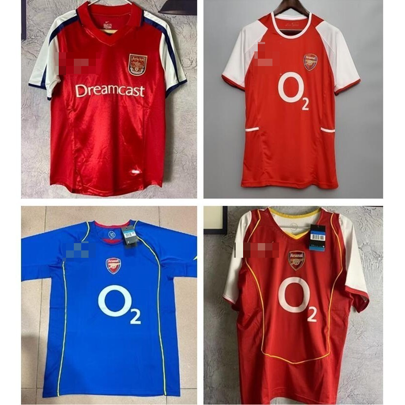 00-01 Arsenal retro jersey 2002/04 Arsl home retro jersey 2004/05 Ars away jersey