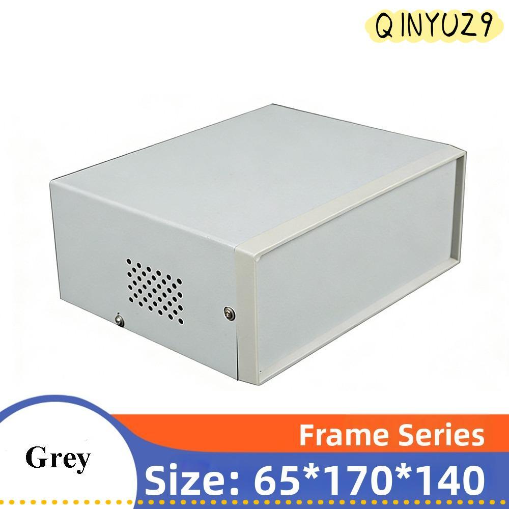 QINYUZ9QX Enclosure Project , สีเทา 170*140*65 มม.DIY Junction Box, คุณภาพสูงพลาสติกและเหล็กอิเล็กทร