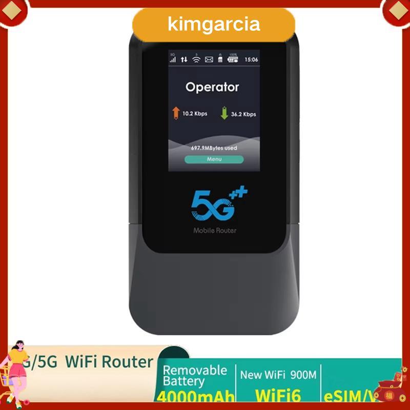 kimgarcia WiFi6 Router V510 Modem Pocket SIM&Esim UNISOC V510 Modem Pocket Mobile Portable Hotspot W
