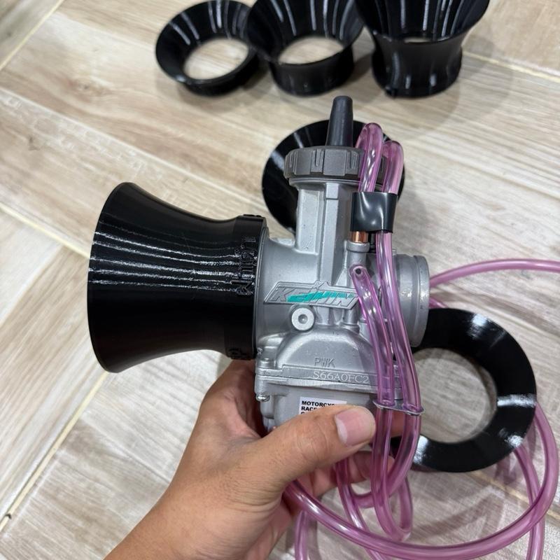 ปากแตร 3D คาบู ฝาดำ 36-38-40 ใช้ด้วยกันได้ ปากสวม63 มิล  ปาก95ยาว 20-40-60 มิล สั่งทำขนาดอื่นๆได้ งานNBP.