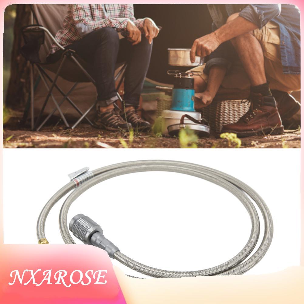 Nxarose อะแดปเตอร์แบบเติม 107 ซม. EN417 พร้อมสายท่อแก๊สความยืดหยุ่นสูงสำหรับการตั้งแคมป์กลางแจ้ง