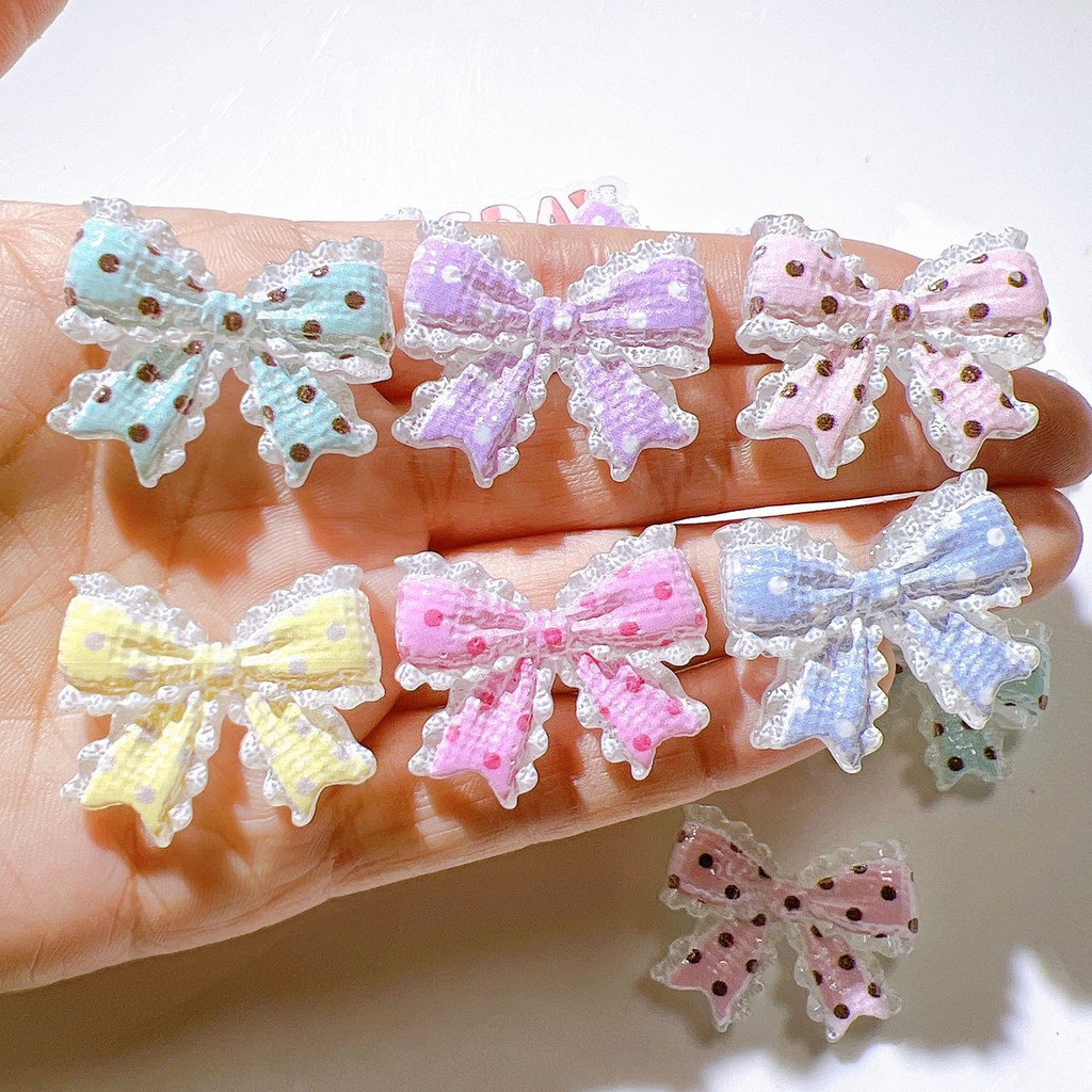 ชุด.Dot Bowmanote Resin Charms สำหรับงานDIY 10 ชิ้น