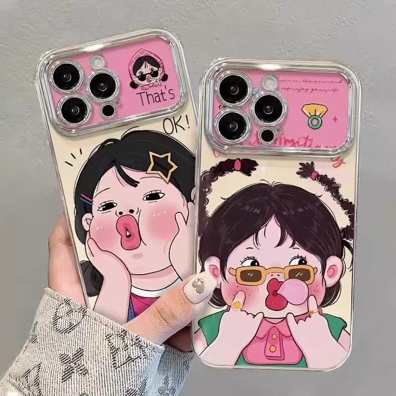 เคสโทรศัพท์ลายสาว ๆ เข้ากันได้กับ iPhone 11/12/13/14/15 Pro/17 Pro/16 Pro Max, X/MAX/XR, 7/8 Plus, เคสโทรศัพท์คุณภาพสูง.
