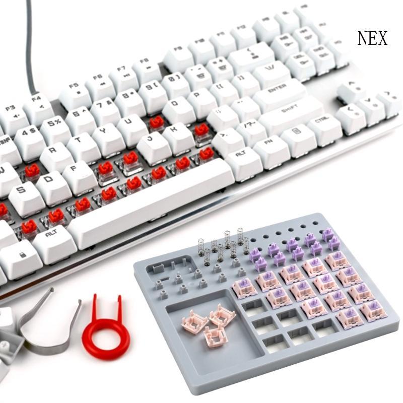 NEX Switches Lube Station คีย์บอร์ดสวิตช์หล่อลื่นแผ่นสวิตช์ง่ายกําจัดและหล่อลื่นสําหรับคีย์บอร์ดเชิง