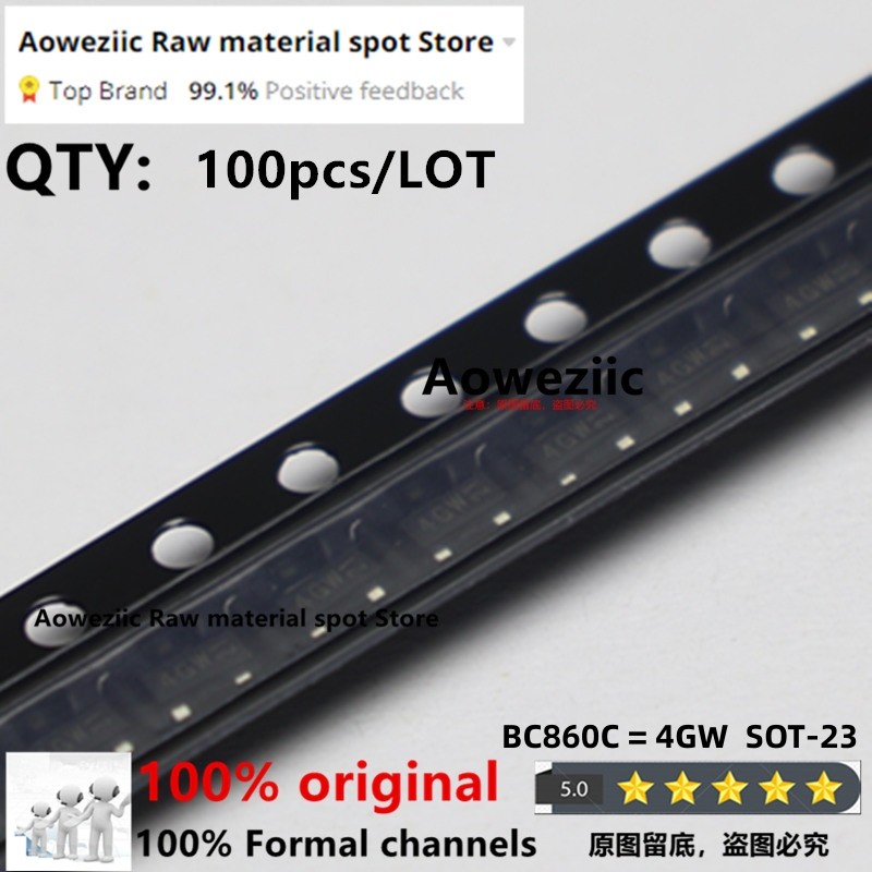 100polar 100% ใหม่นําเข้า 2SA1312-BL 2SA1312 ABL 2SC3324-BL 2SC3324 CBL BC850C 2GW BC860C 4GW SOT-23
