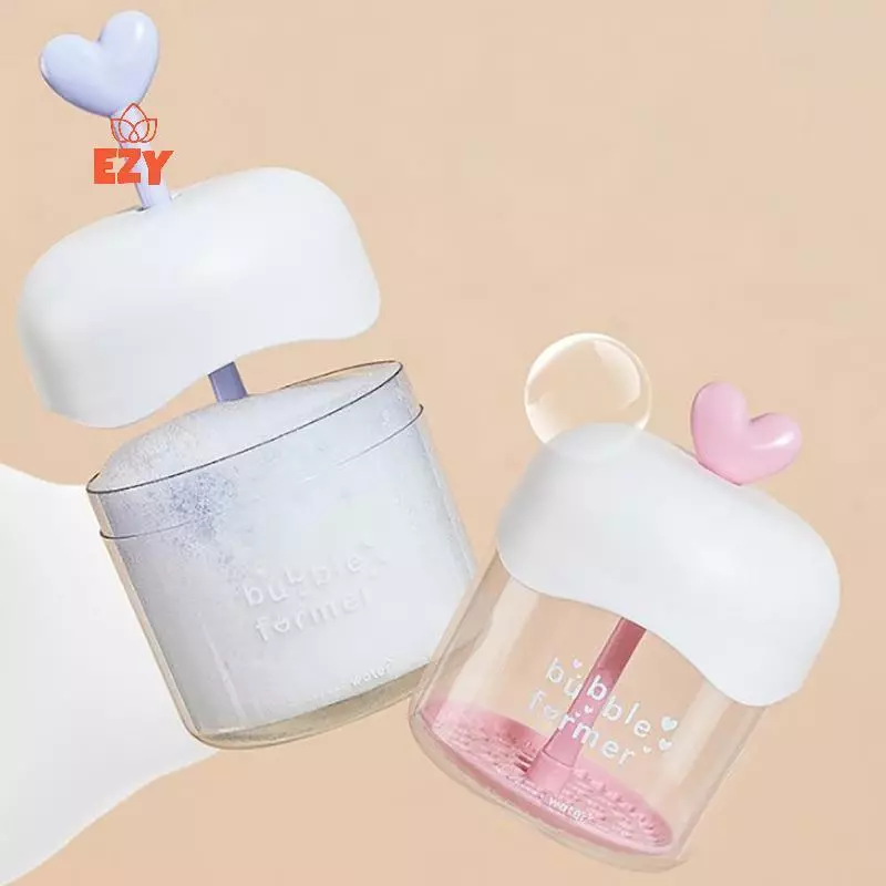 EZY แบบพกพา Face Cleanser อาบน้ําแชมพูเจลโฟม Maker Bubble Press Foamer อุปกรณ์ทําความสะอาดฟองถ้วย Make Up Removal เครื่องมือใหม่