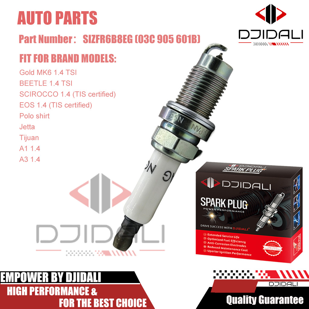 Volkswagen golf scirocco beetle polo jetta tiguan 1.4 tsia3 1.4 sparking plug sizfr6b8eg 03c 905 601