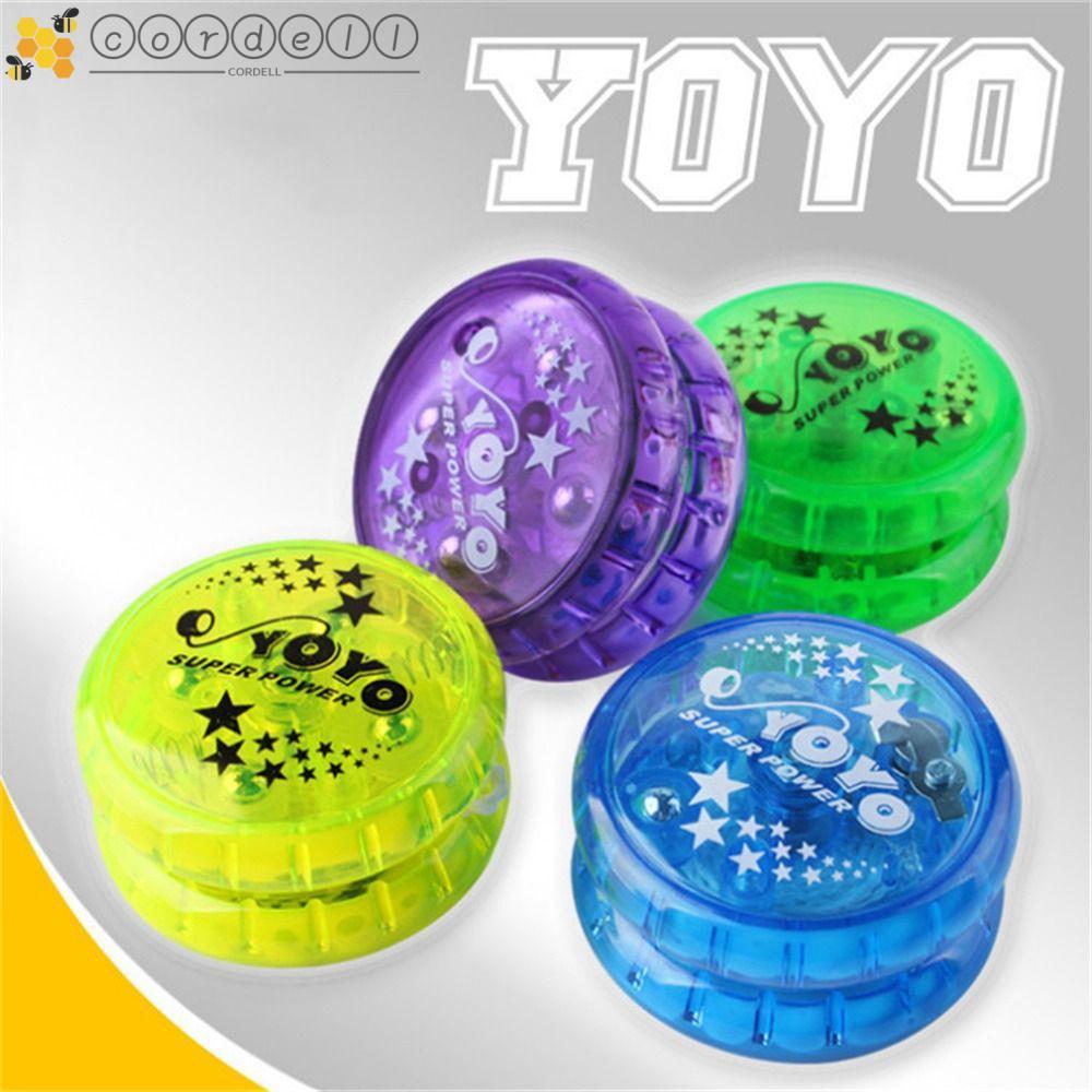 CORDELL กระพริบ YoYo, Luminous Responsive Yoyo Ball, Entertainment Professional High-speed Brain Gam