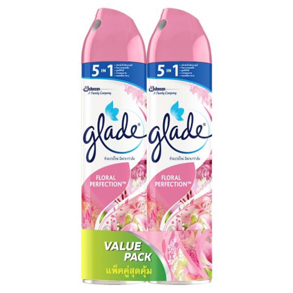 [สินค้าส่งด่วน]  เกลด สเปรย์ ฟลอรัลเพอร์เฟ็คชั่น 320มล.X2 GLADE SPRAY FLORAL PERFECTION 320MLX2