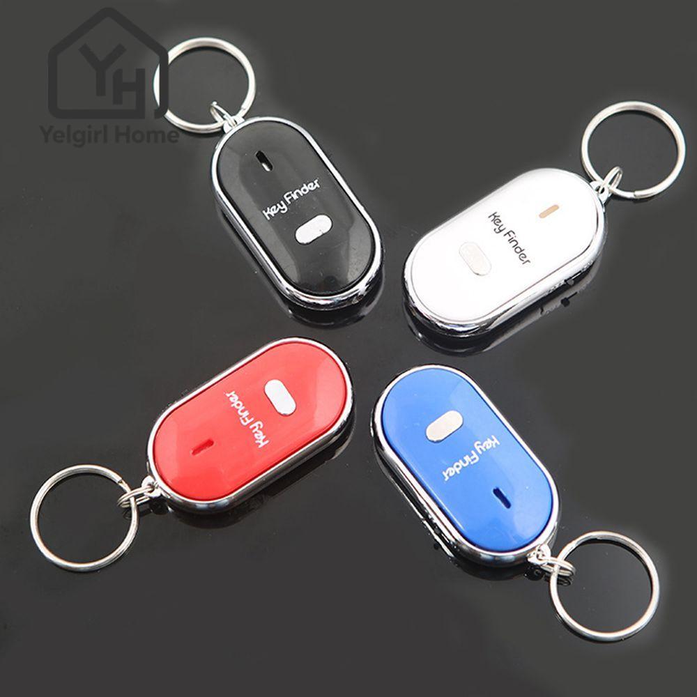 YELGIRLB LED Key Finder สมาร์ทนกหวีดควบคุมเสียงกลางแจ้ง