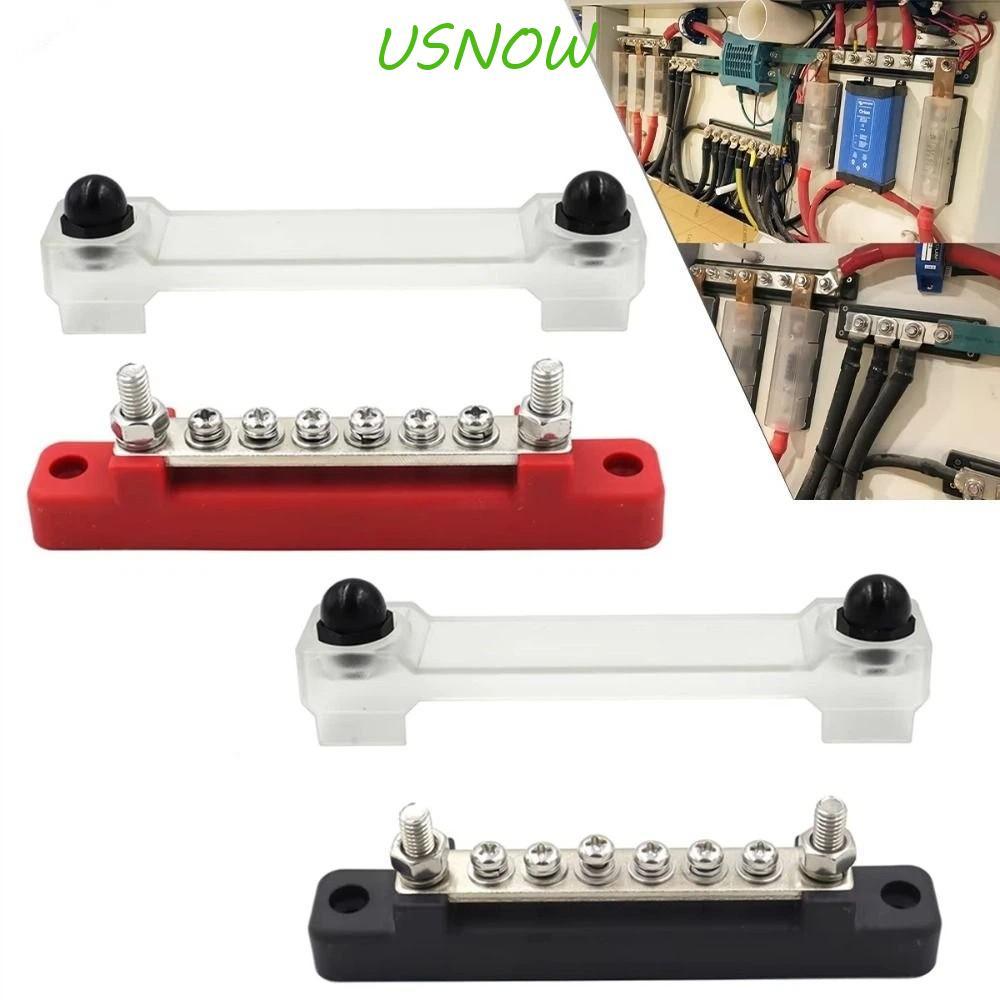 USNOW บล็อกเทอร์มินัลไฟฟ้า,กันน้ํา 150A Power Distribution Block,อุปกรณ์เสริม 1/4 นิ้วสตั๊ด M6 Stud 