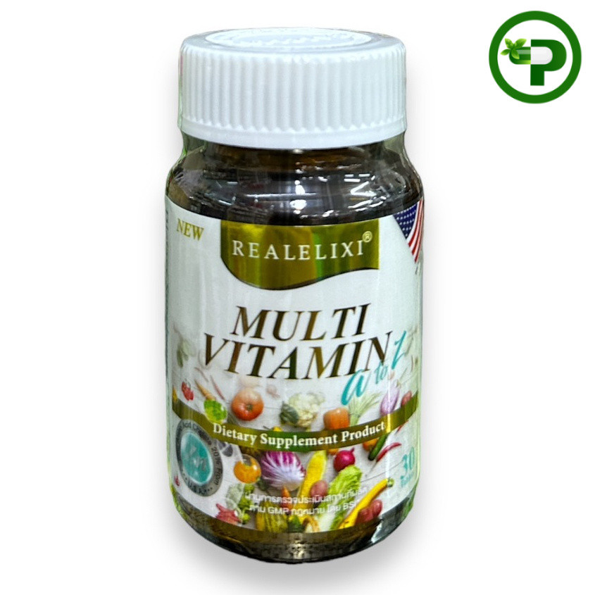 Real Elixir Multi Vitamin A to Z อาหารเสริม 30 capsules