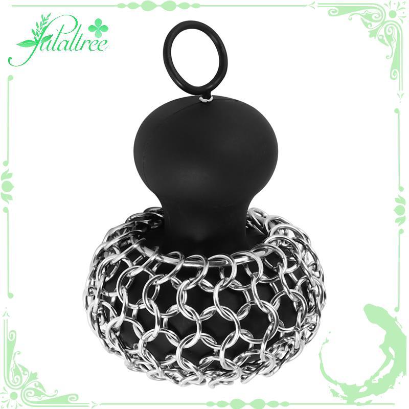 fulaltreeCast Steel Chainmail Scrubber, Cast Iron Skillet Cleaner for Fry Pan Cleaner Cast Iron Skil