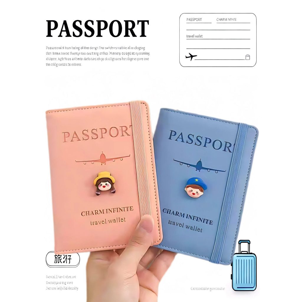 Ins Travel Passport Protective Case Cute Simple Passport Case การ์ตูนญี่ปุ่น Passport Holder Passpor