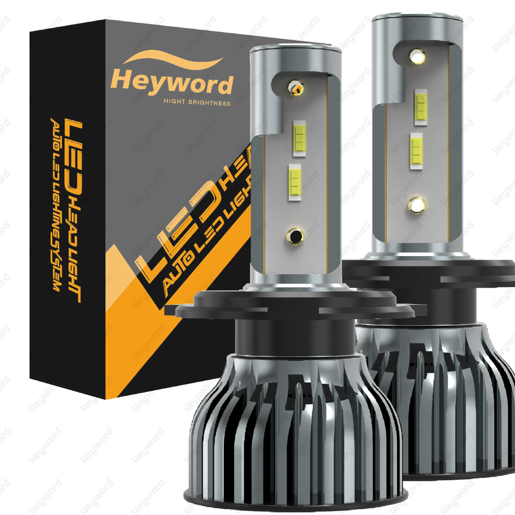 ไฟหน้ารถ LED H7 H1 H3 H4 H11 9005 9012 ไฮไลท์ศูนย์กลาง 3,000k 4300k 6,000k 8