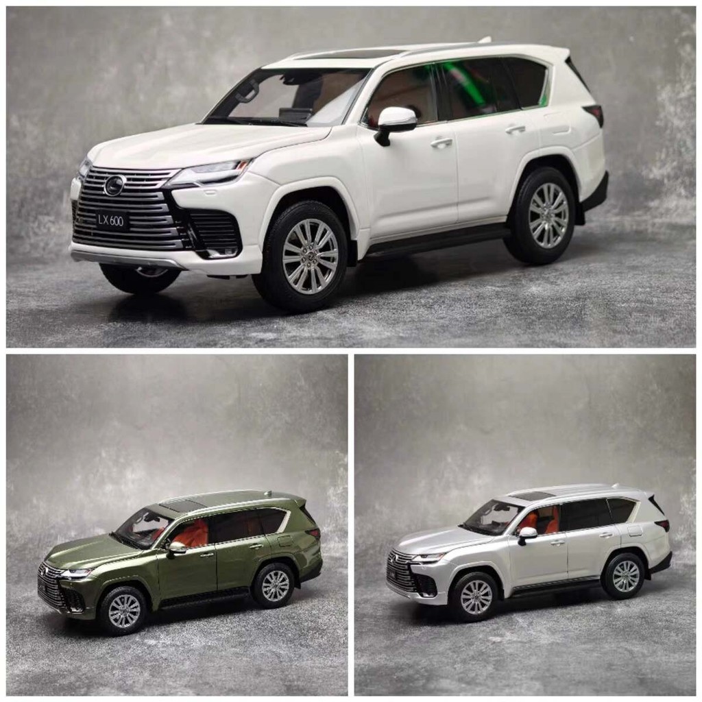 LCD 1: 18 LEXUS LX600 รถออฟโรด SUV LEXUS โมเดลรถจําลองโลหะผสม