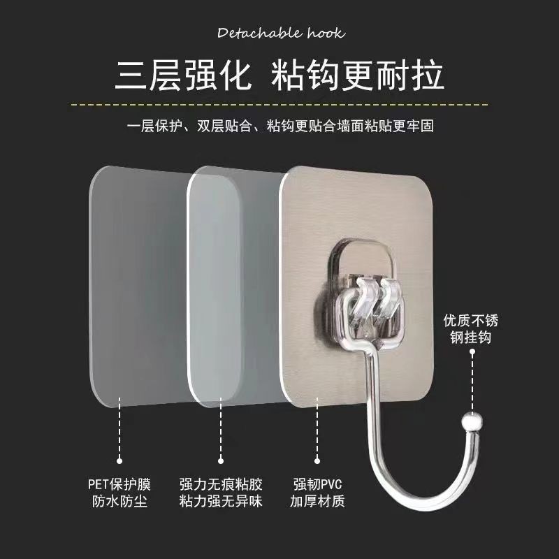 【lxqy0010.th】  Super Sticky Wall Self-Adhesive Non-Marking  【0506u9K8vBLPS】