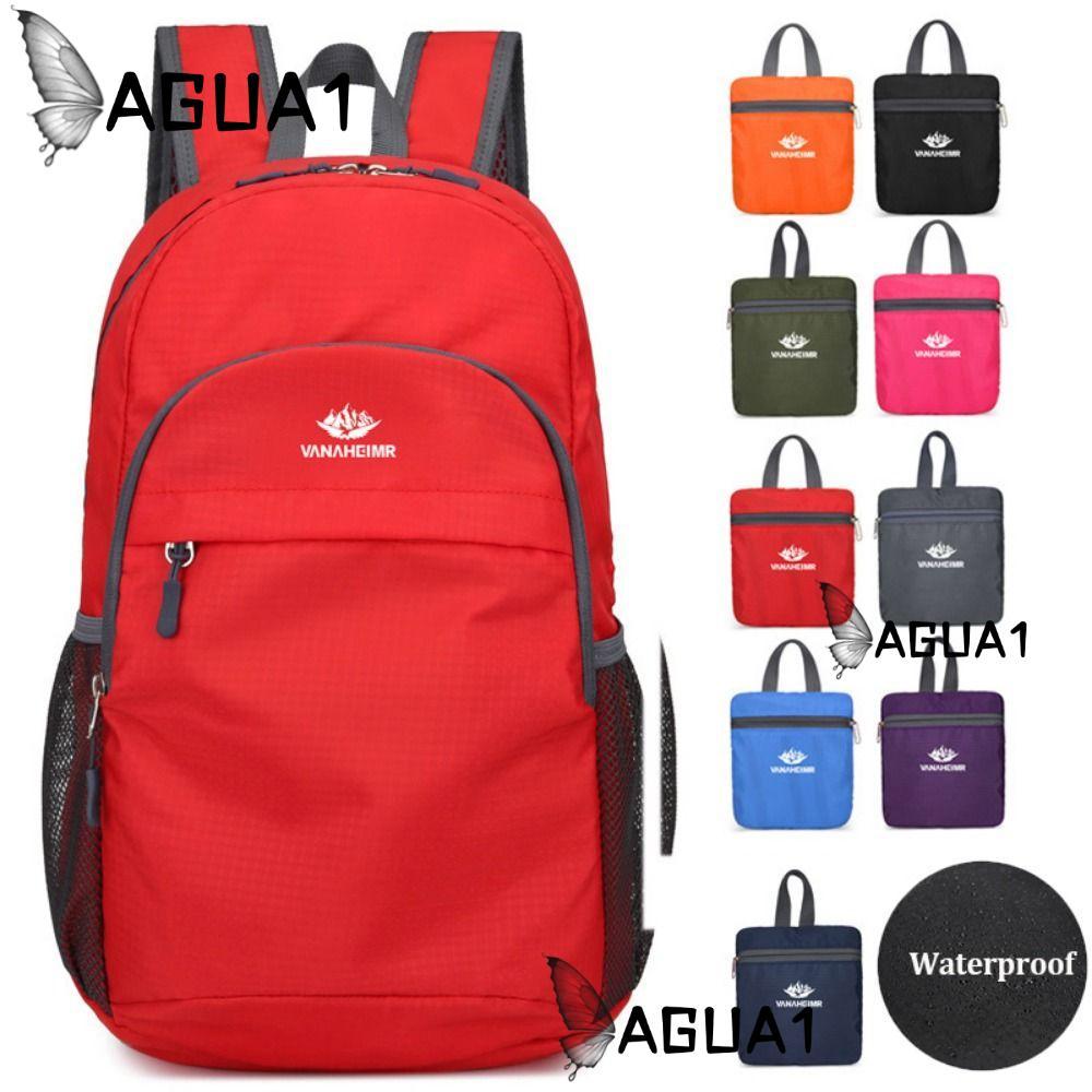 AGUA1 กระเป๋าเป้สะพายหลังแบบแพ็คได้,น้ําหนักเบา20 ~ 35Lกลางแจ้งพับHandyกระเป๋า,คุณภาพสูงพับได้กันน้ําUltralight Nano Daypackสําหรับผู้ชายผู้หญิง