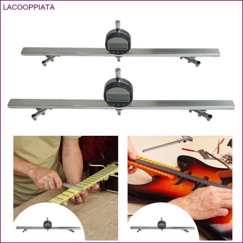 [lacooppiata] Multiuse Metal Ruler Rod Neck Gauge สําหรับซ่อมกีตาร์ไฟฟ้าอะคูสติกและ Luthier Calibrat