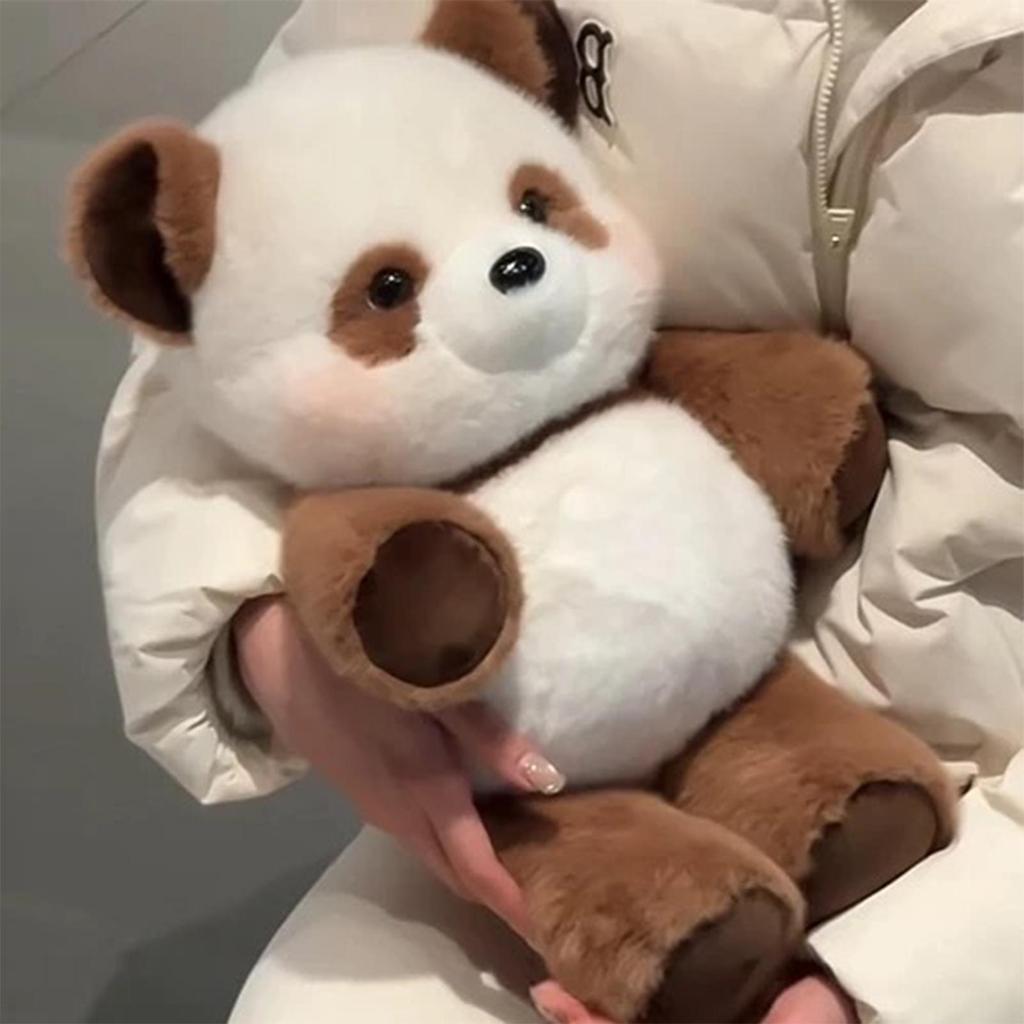 Kawaii Panda ตุ๊กตาสัตว์ตุ๊กตาหมอน Panda อารมณ์สนับสนุน Run ตุ๊กตาของเล่นยัดไส้ปุยยัดไส้ Raccoon pos