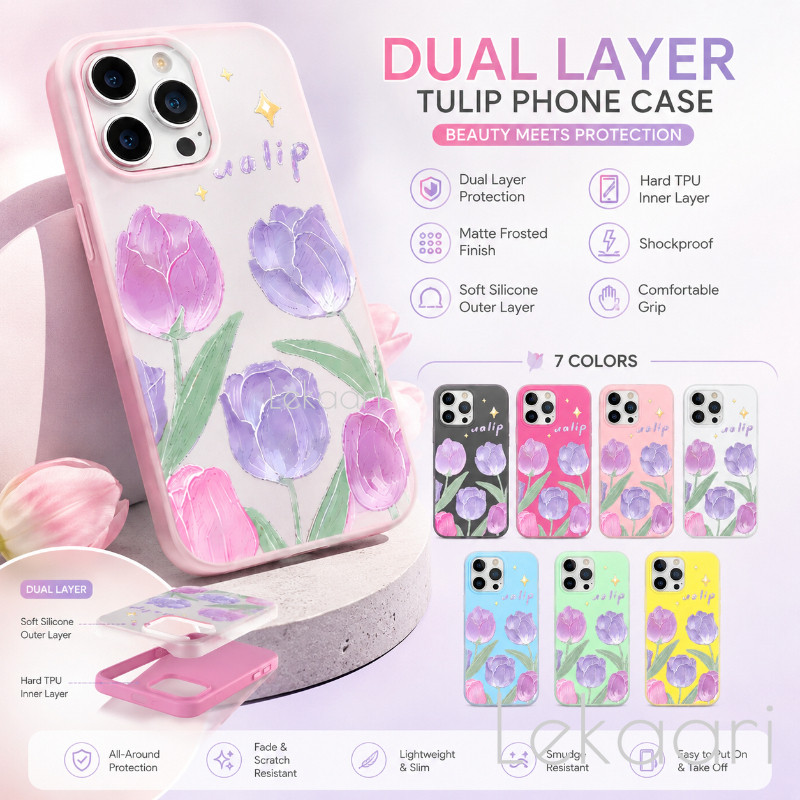 ทิวลิปกลับสําหรับRealme C33 C31 C21 C21Y C25Y C20 C20A C17 C15 C12 C25 C25S C11 C2 C1 7i P4 Lite 2-i