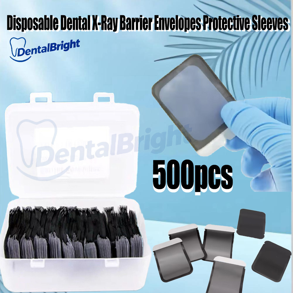 500PCS 2# Dental Disposable Digital X-Ray Scan X Barrier Envelopes Protective Pouch Cover Bags For Phosphor