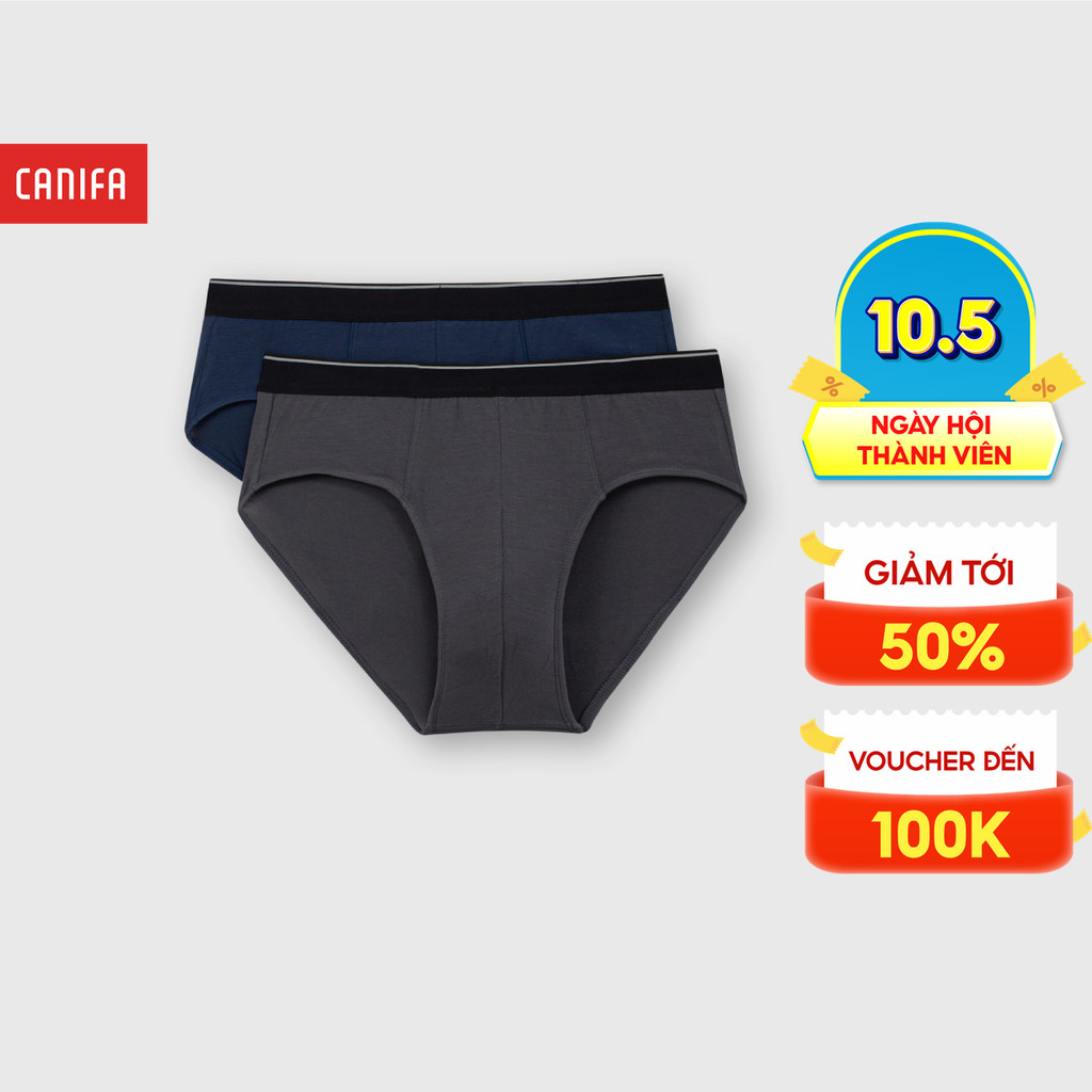 CANIFA กางเกงในสามเหลี่ยมผู้ชาย Combo ระบายอากาศได้ดี ดูดซับเหงื่อ 8US25A004 FW25