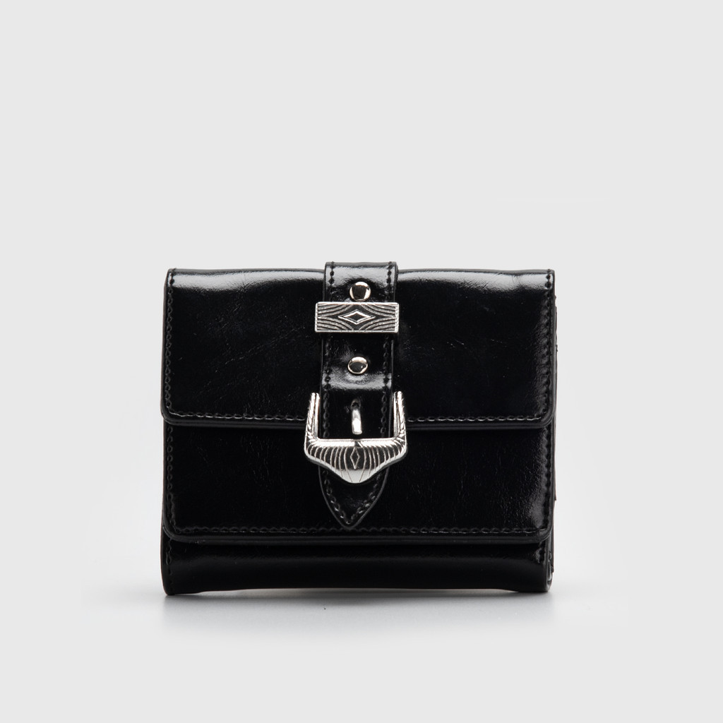 โครงการที่น่ารัก AE1 - Theanra Wallet Jet Black - กระเป๋าสตางค์ผู้หญิง