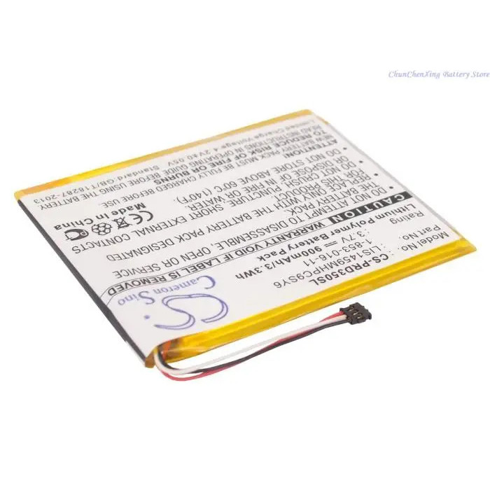 3.7V 900mAh CS-PRD350SL E-book, E-reader แบตเตอรี่ LIS1459MHPC9SY6 สําหรับ Sony PRS-350, PRS-350SC,P