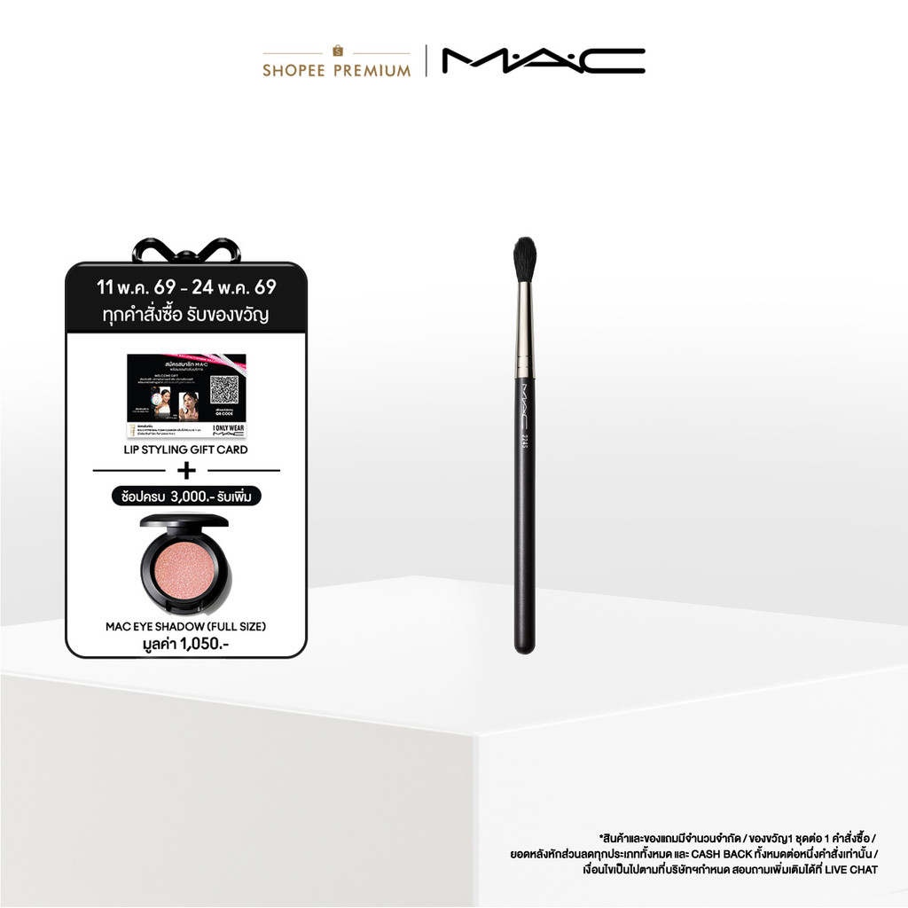 MAC 224 SYNTHETIC TAPERED BLENDING BRUSH  / แมค แปรงแต่งหน้า 219