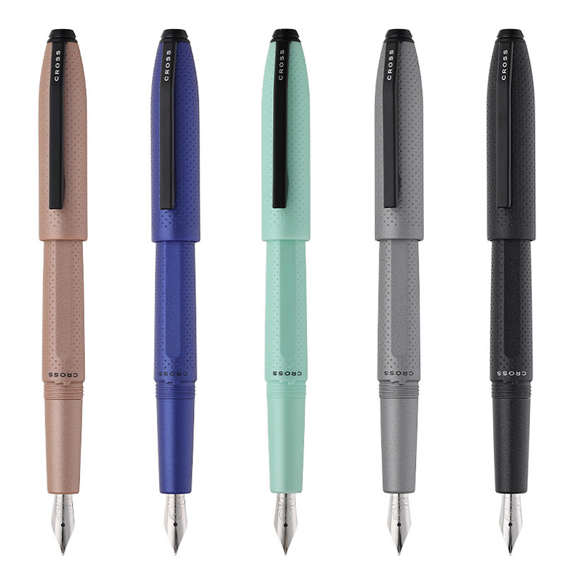 CROSS Koshi Frosted Symphony ปากกา Chrome-Plated ปากกาชี้ผู้ถือปากกาธุรกิจปากกาลายเซ็น