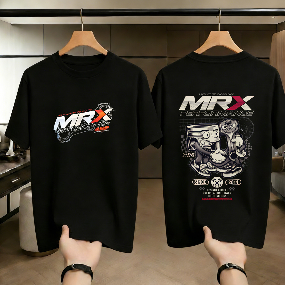 พร้อมส่ง เสื้อยืดผู้ชาย MRX Performance ลายการ์ตูนเท่ๆ ใส่สบายสุดๆ สไตล์เกาหลี printed tshirt