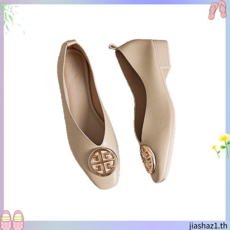 LA BELLA รองเท้าคัชชูหนังแกะ รุ่น LB AMORE QUEEN FLATS - COLORFUL
