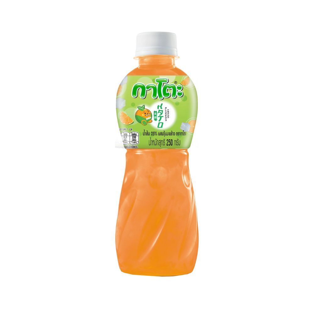 [สินค้าส่งด่วน] กาโตะน้ำส้ม25%+วุ้นมะพร้าว 250 มล. KATO ORANGE JUICE 25% NATA DE COCO 250ML.
