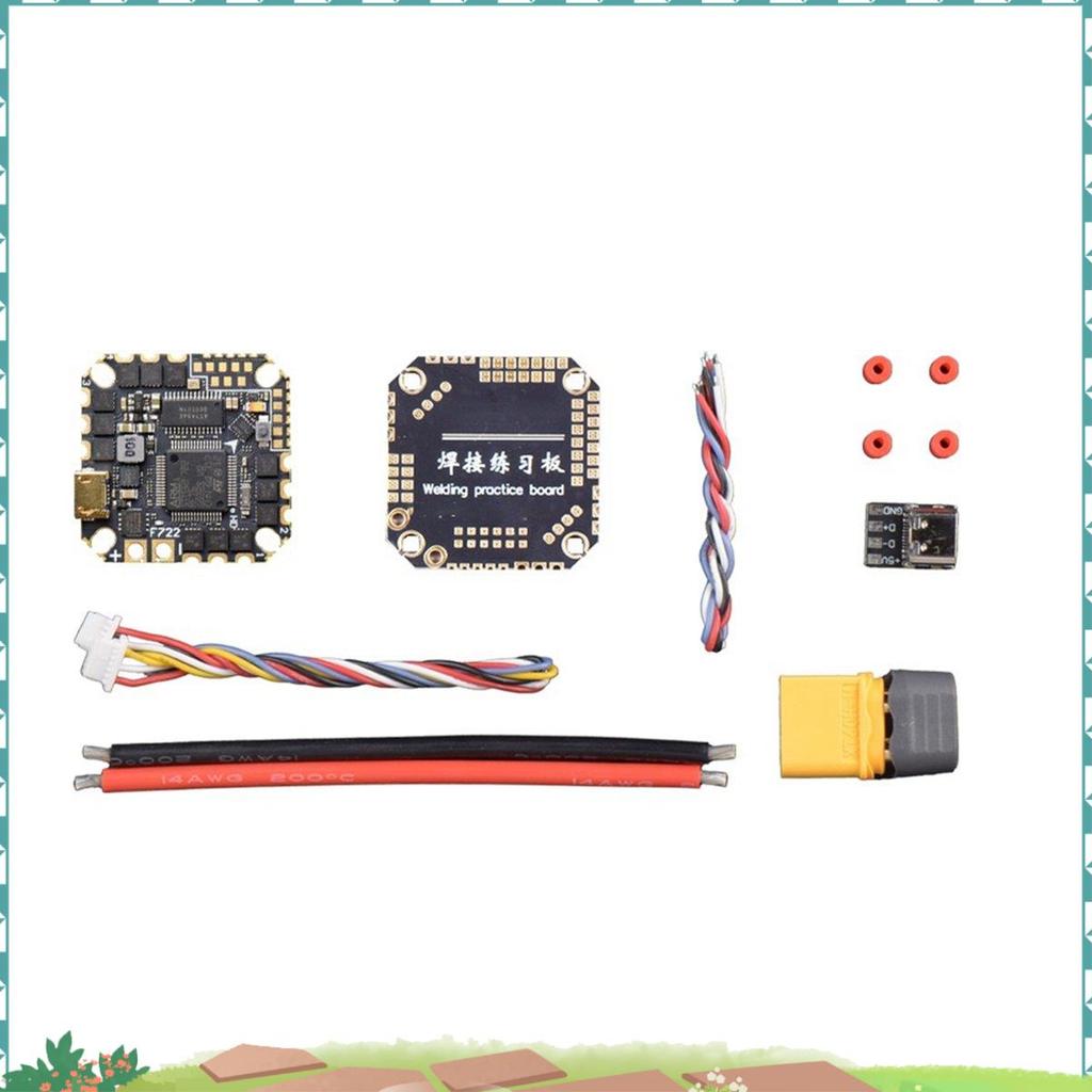 Uejfrdkuwg GHF722AIO-HD 40A AIO Baro OSD F722 Flight Controller BLHELIS 40A 4in1 ESC 2-6S สําหรับ FP