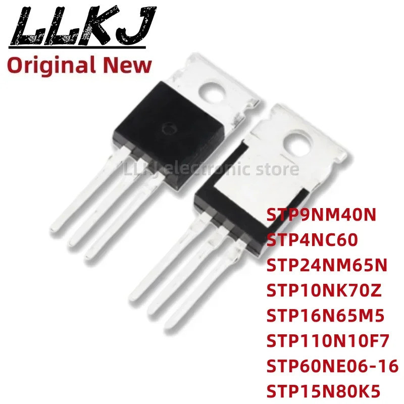 1-5PCS STP9NM40N STP4NC60 STP24NM65N STP10NK70Z STP16N65M5 STP110N10F7 STP60NE06-16 STP15N80K5 TO220