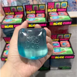 [พร้อมส่ง] NeeDoh Nice Cube สกุชชี่ ของเล่นคลายเครียด ของเล่นบีบ squishy ของเล่นเด็กผู้หญิง ลายน้ำแข็ง บีบสนุก หนึบหนับ บีบอัด