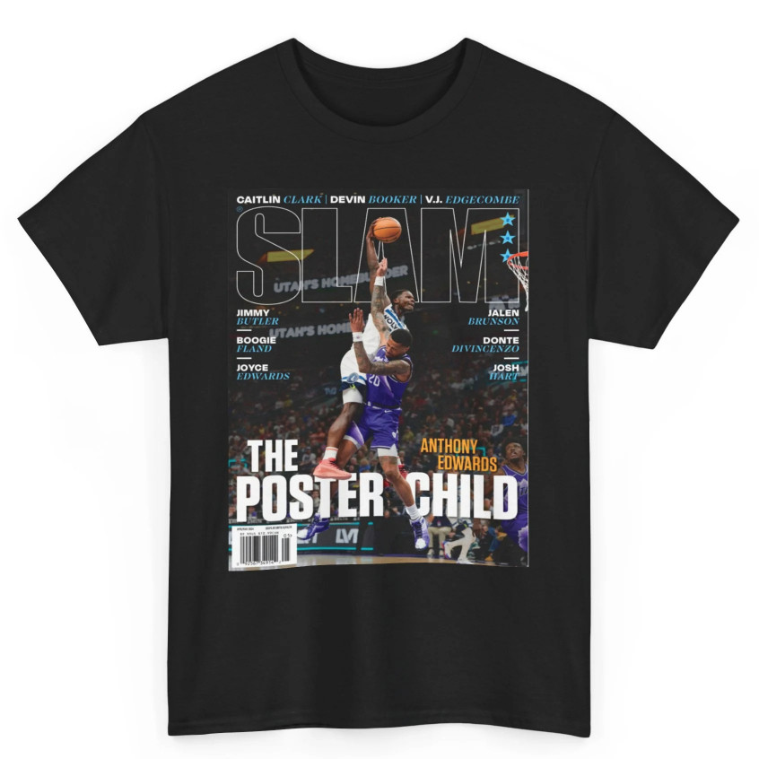 Anthony Edwards Minnesota Timberwolves NBA Slam Cover Tee Shirt