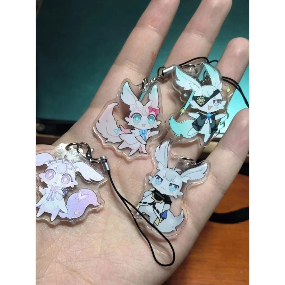 Honkai Star Rail Chimera Fadeon Anaxa พวงกุญแจไมก้าอะคริลิคน่ารักสําหรับแขวนกระเป๋าเป้สะพายหลัง กระเ