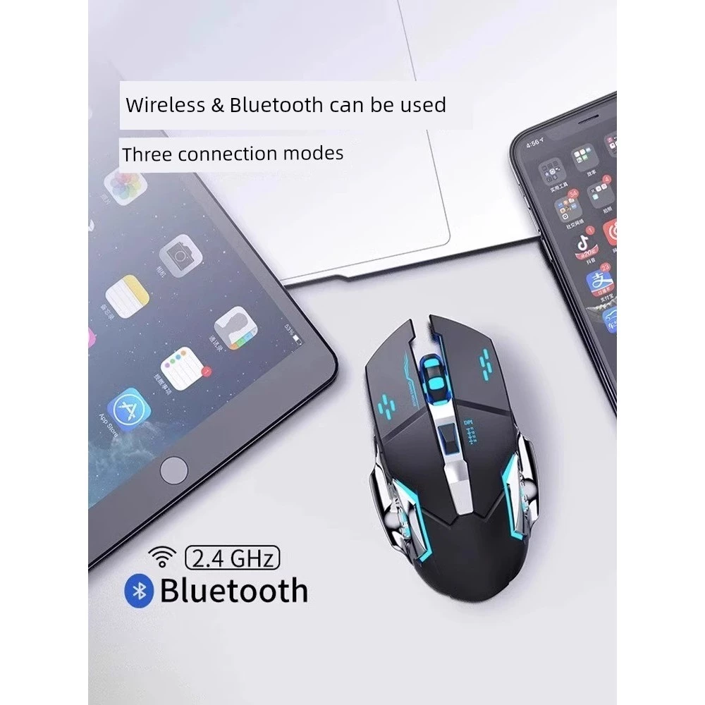 เมาส์ไร้สาย Bluetooth สองโหมด สำหรับแล็ปท็อปและเดสก์ท็อป thumbnail 5